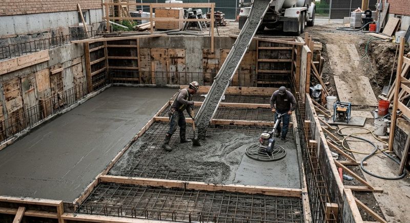 Basement Concrete Installation in Larchmont, NY