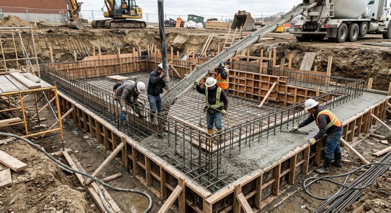 Basement Concrete Installation in Woodbridge, NJ