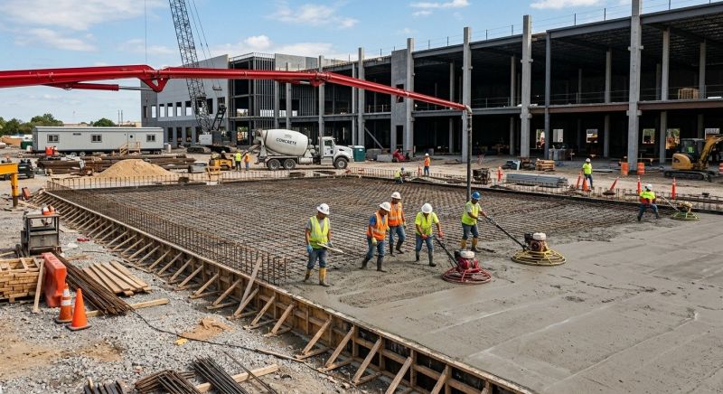 Commercial Slab Construction in Manhasset, NY