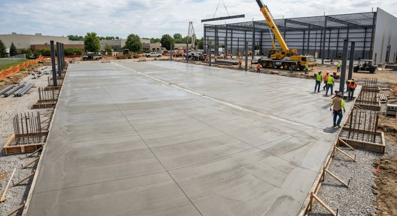 Commercial Slab Installation in Port Washington, NY