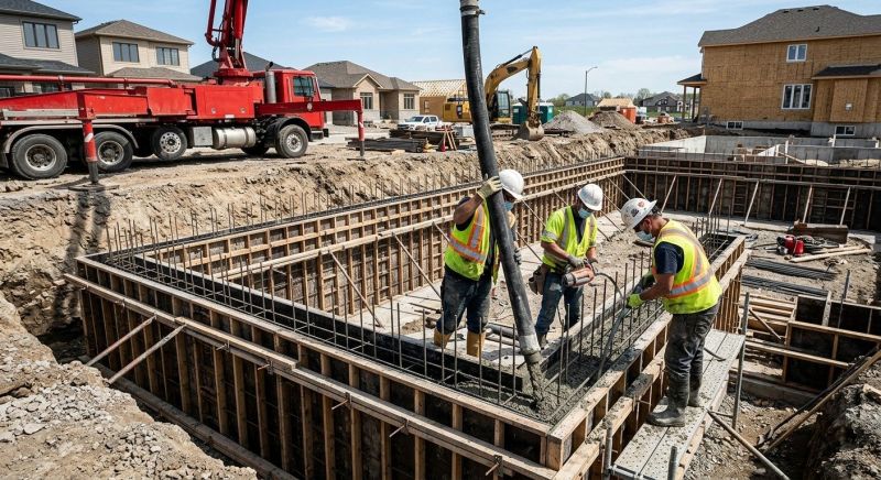 Foundation Wall Pouring in Ho Ho Kus, NJ